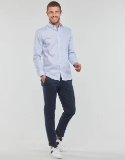 Selected Chemises^- ETHAN MICRO MOTIF SLIM FIT