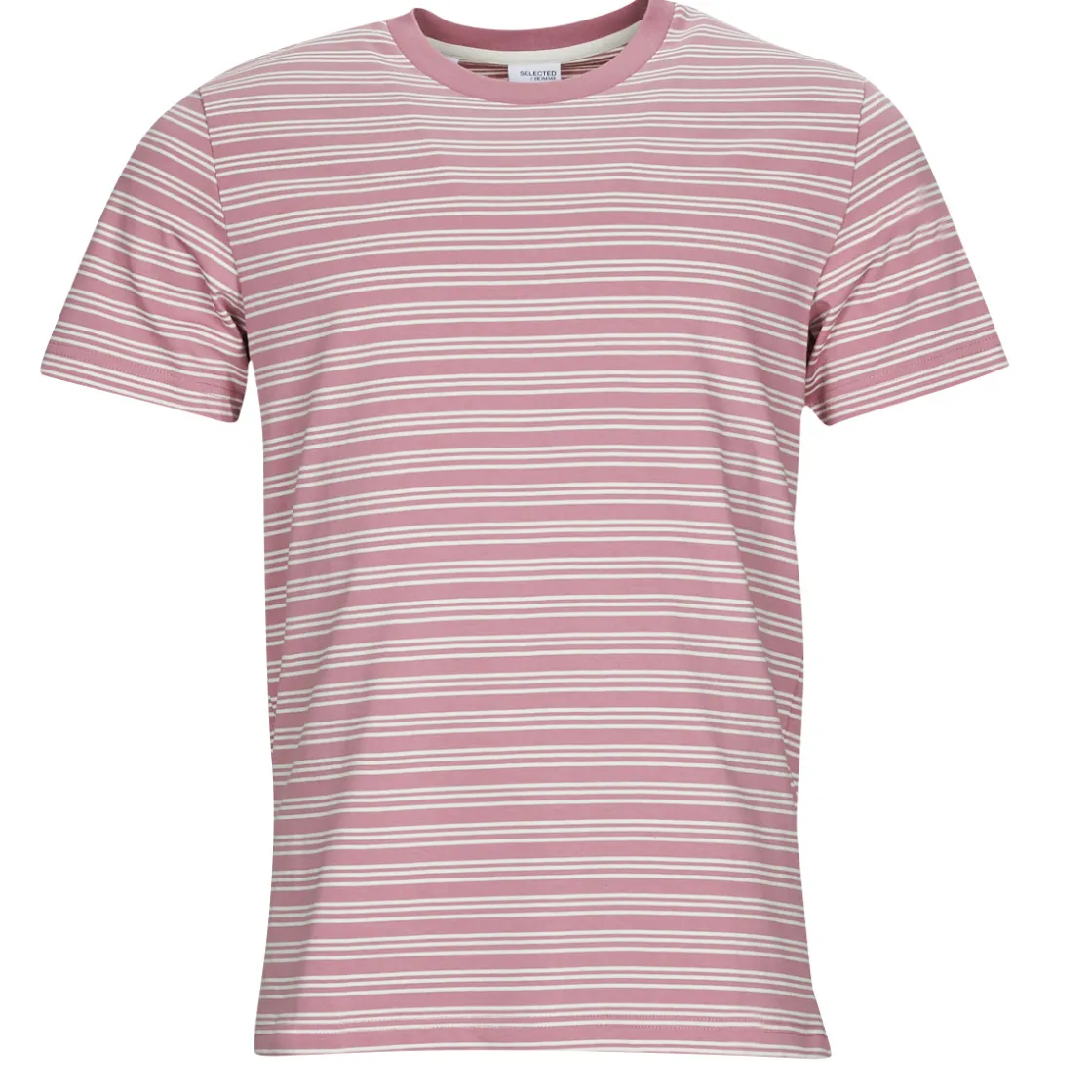 Selected T-shirts & Polos^- SLHANDY STRIPE SS O-NECK TEE W