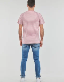 Selected T-shirts & Polos^- SLHANDY STRIPE SS O-NECK TEE W