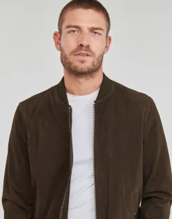 Selected Vestes^- SLHARCHIVE BOMBER SUEDE JKT NOOS