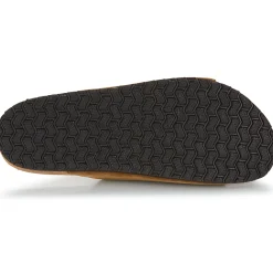 Selected - SLHBASTIAN SUEDE STRAP SLIDER B Cognac Clearance