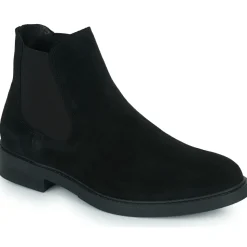 Selected - SLHBLAKE SUEDE CHELSEA BOOT Noir Discount