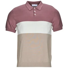Selected - SLHMATTIS SS KNIT BLOCK POLO B< T-shirts & Polos