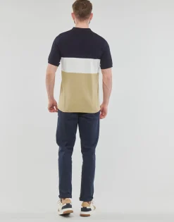 Selected - SLHMATTIS SS KNIT BLOCK POLO B< T-shirts & Polos