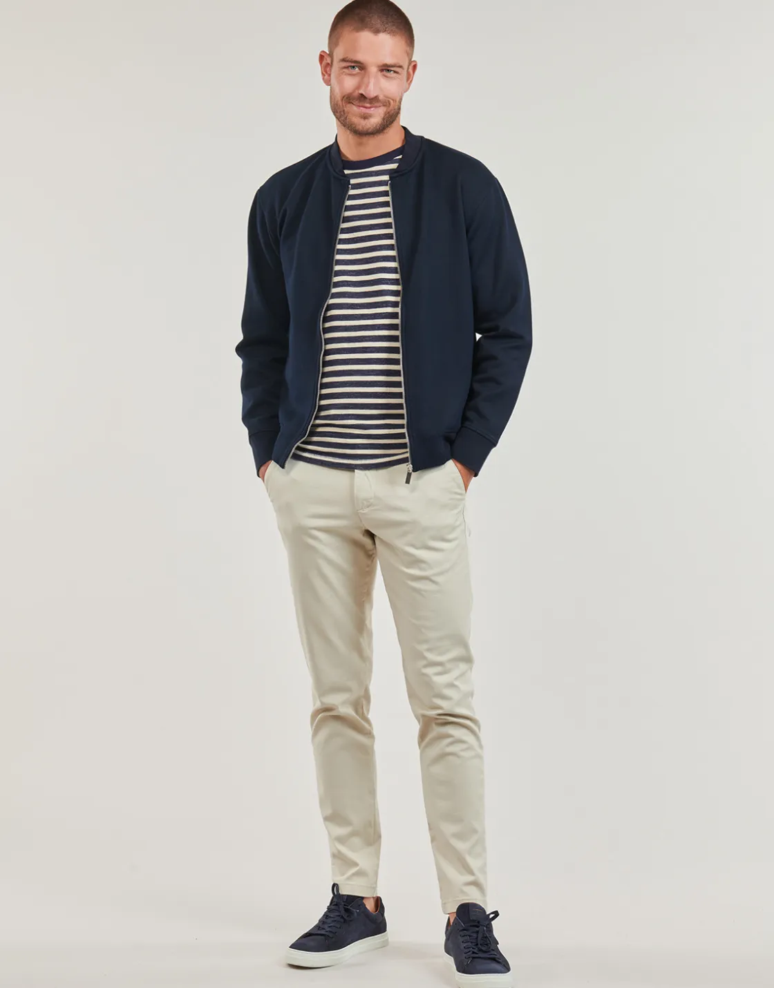 Selected - SLHSLIM-NEW MILES 175 FLEXCHINO Ecru New