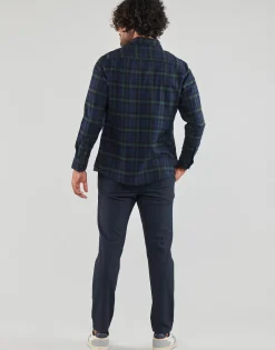 Selected - SLHSLIMOWEN-FLANNEL SHIRT LS NOOS Marine Hot