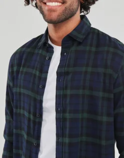 Selected - SLHSLIMOWEN-FLANNEL SHIRT LS NOOS Marine Hot