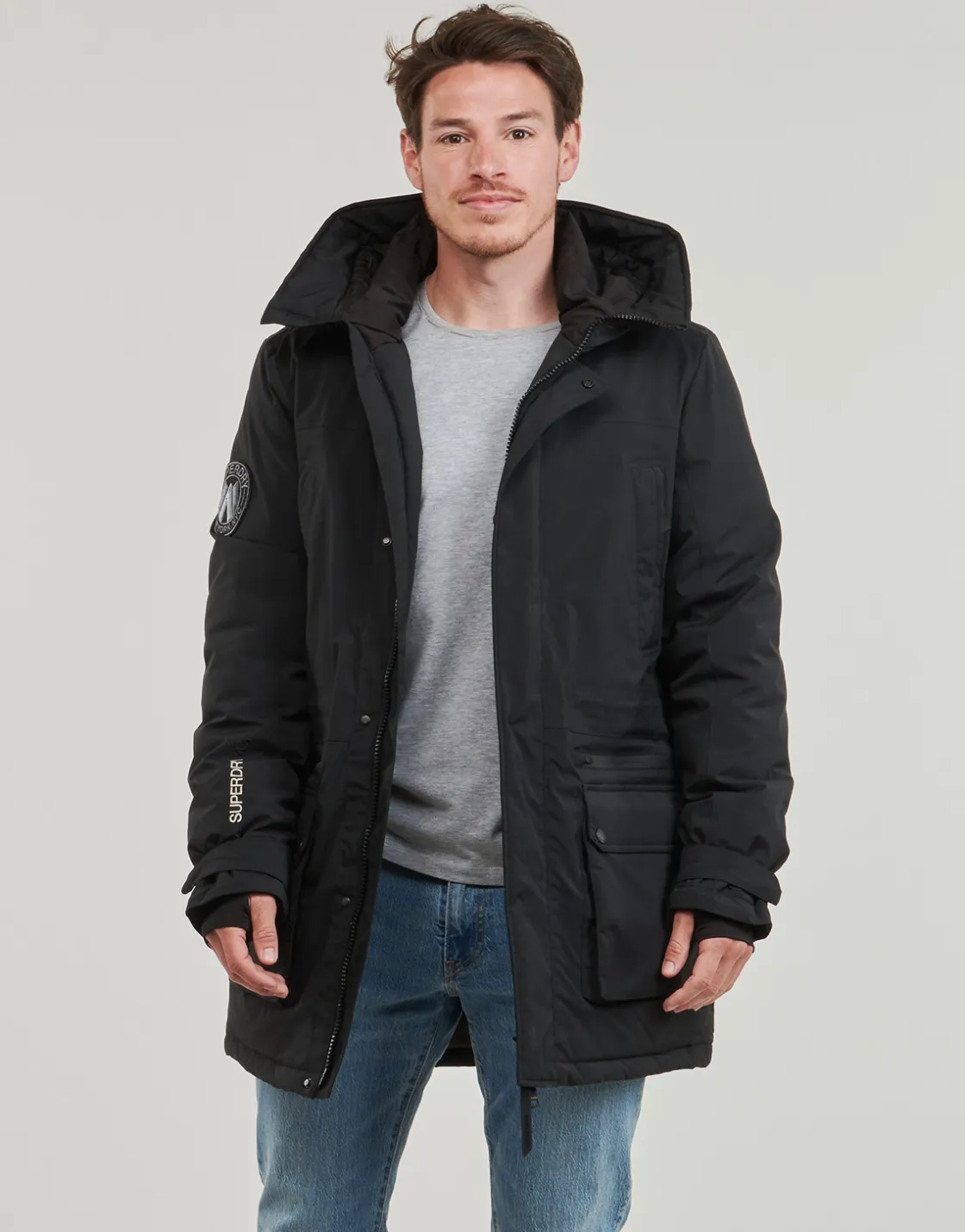 Superdry - CITY PADDED PARKA JACKET Noir Online