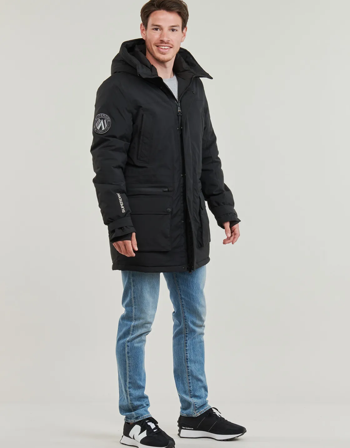 Superdry - CITY PADDED PARKA JACKET Noir Online