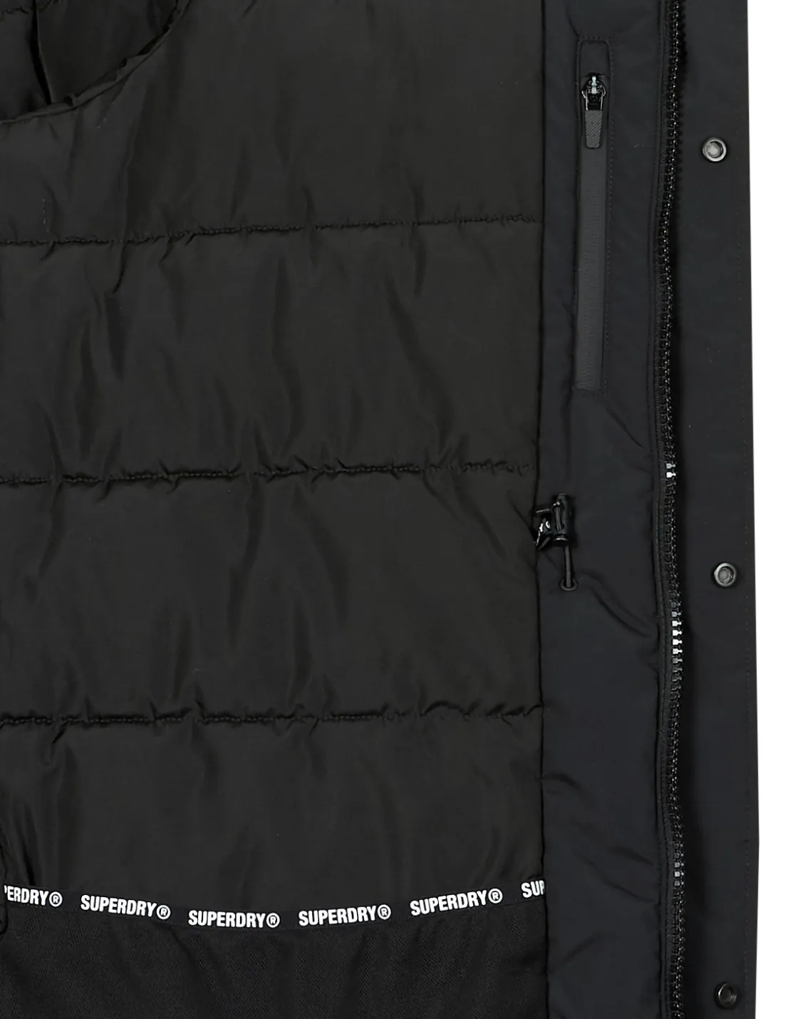 Superdry - CITY PADDED PARKA JACKET Noir Online