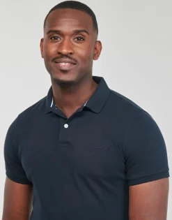 Superdry - CLASSIC PIQUE POLO Marine Hot