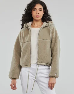 Superdry - CODE SL BORG ZIP THRU ExplorerSand Online