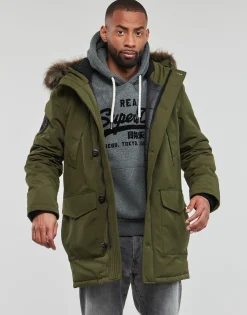 Superdry - EVEREST FAUX FUR HOODED PARKA Kaki Online