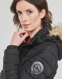 Superdry Manteaux^- FUJI HOODED LONGLINE PUFFER