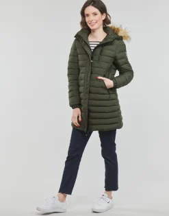 Superdry - FUJI HOODED MID LENGTH PUFFER< Manteaux