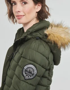 Superdry - FUJI HOODED MID LENGTH PUFFER< Manteaux
