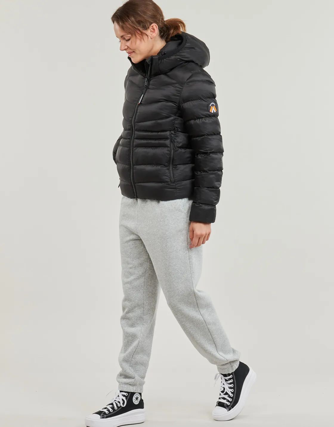 Superdry - HOODED FUJI PADDED JACKET Noir Discount
