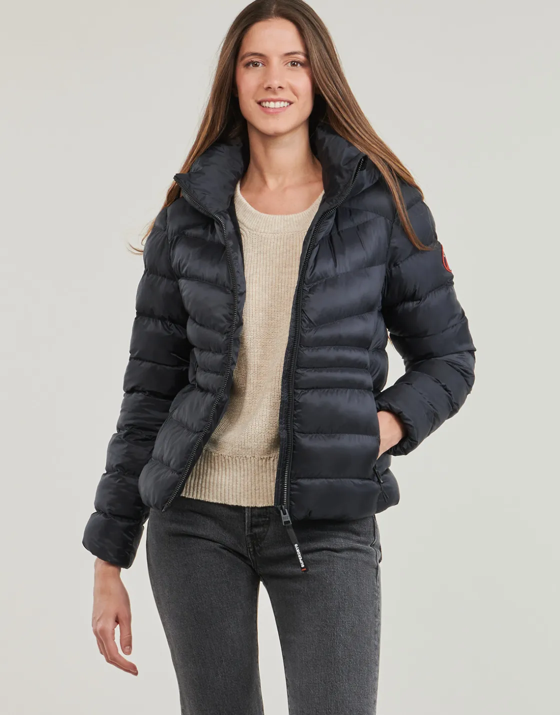 Superdry - HOODED FUJI PADDED JACKET Marine Discount