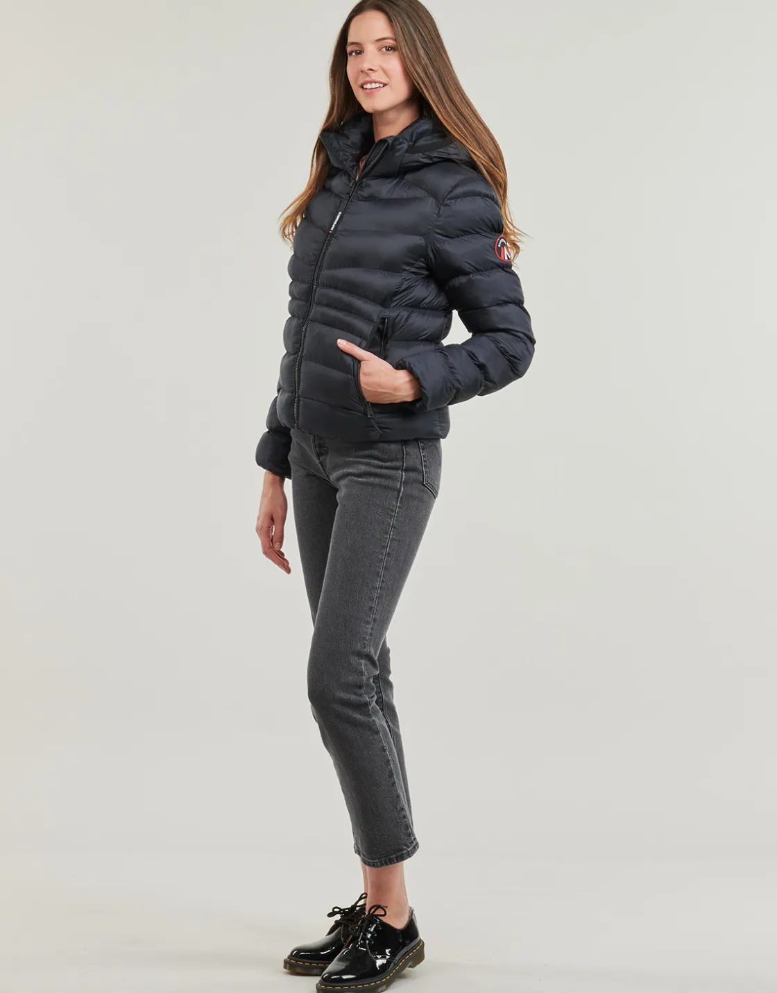 Superdry - HOODED FUJI PADDED JACKET Marine Discount