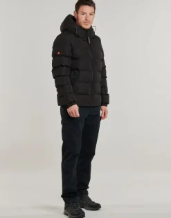 Superdry - HOODED SPORTS PUFFR JACKET Noir Hot
