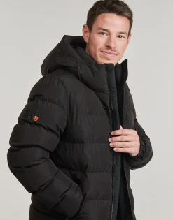 Superdry - HOODED SPORTS PUFFR JACKET Noir Hot