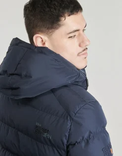 Superdry - HOODED SPORTS PUFFR JACKET Marine
