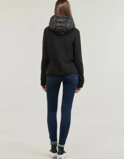 Superdry - HOODEED STORM FLEECE JACKET Noir Sale