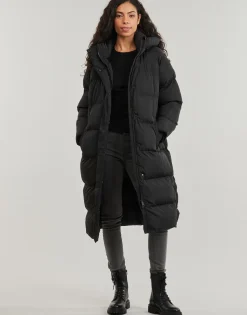 Superdry - LONGLINE HOODED PUFFER COAT< Manteaux