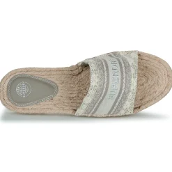 Superdry - Mules Compensées Style Espadrille En Toile< Mules / Sabots