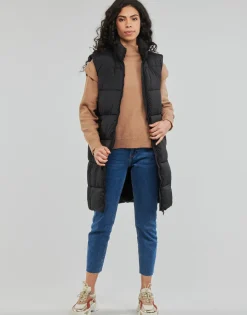 Superdry - STUDIOS LONGLINE QUILTED GILET Black Best