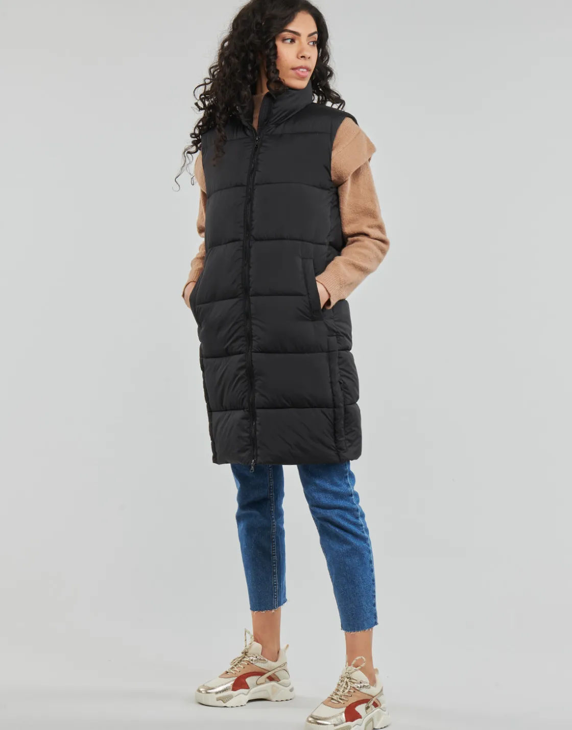 Superdry - STUDIOS LONGLINE QUILTED GILET Black Best