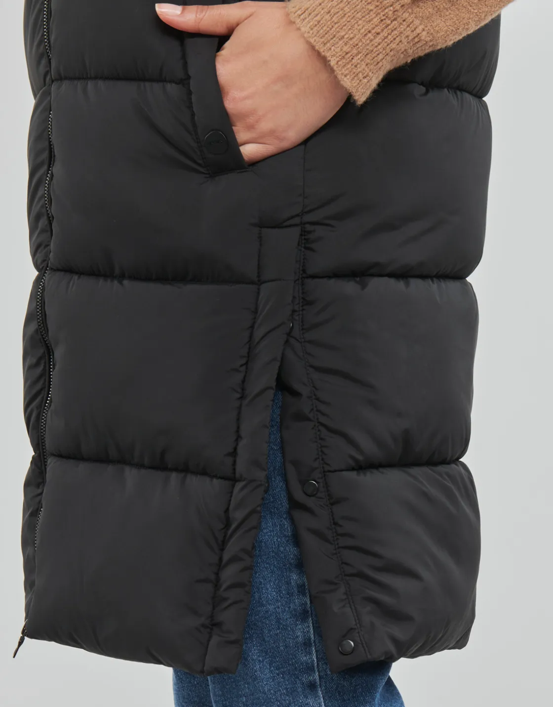 Superdry - STUDIOS LONGLINE QUILTED GILET Black Best