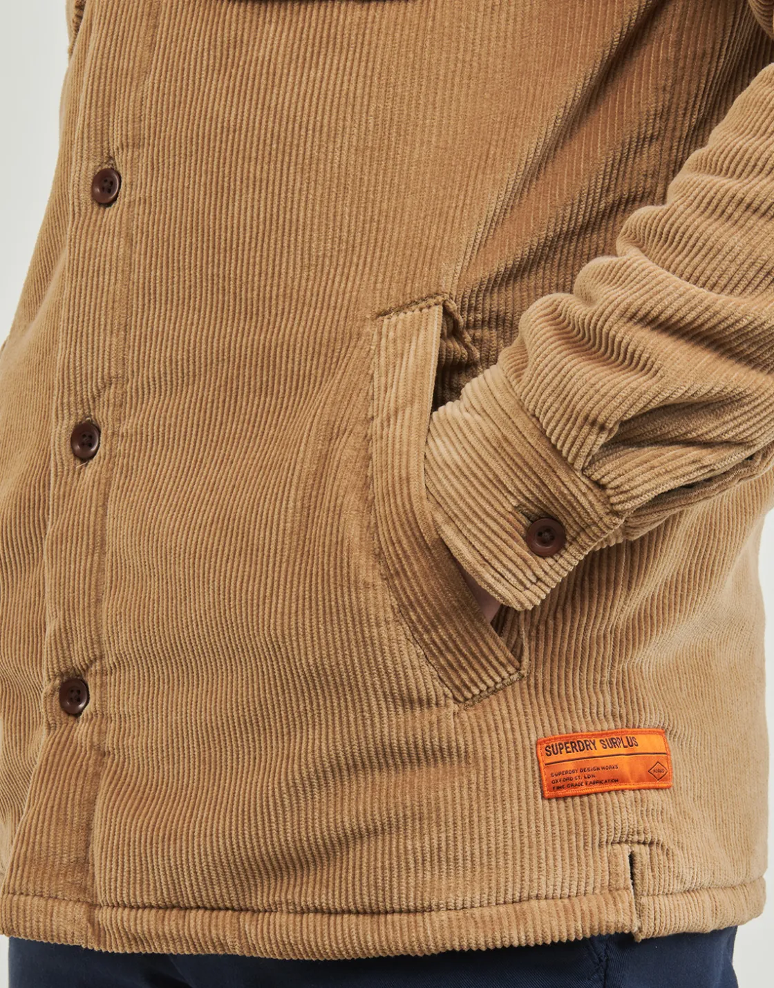 Superdry Chemises^- SURPLUS CORD QUILT OVERSHIRT
