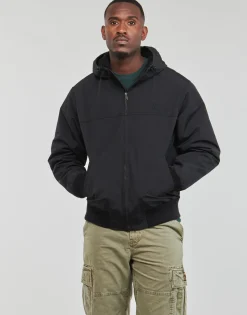 Superdry - SURPLUS NYLON HOODED BOMBER Noir Discount