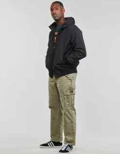Superdry - SURPLUS NYLON HOODED BOMBER Noir Discount