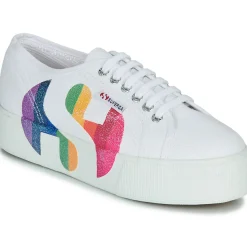 Superga Baskets Mode^- 2790-COTWPRINTEDLOGOGLITTER