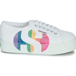 Superga Baskets Mode^- 2790-COTWPRINTEDLOGOGLITTER