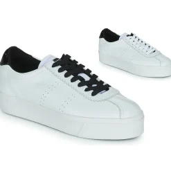 Superga - WHITE BLACK< Baskets Mode