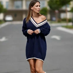 THEAD. - ALYSSA DRESS Marine Sale