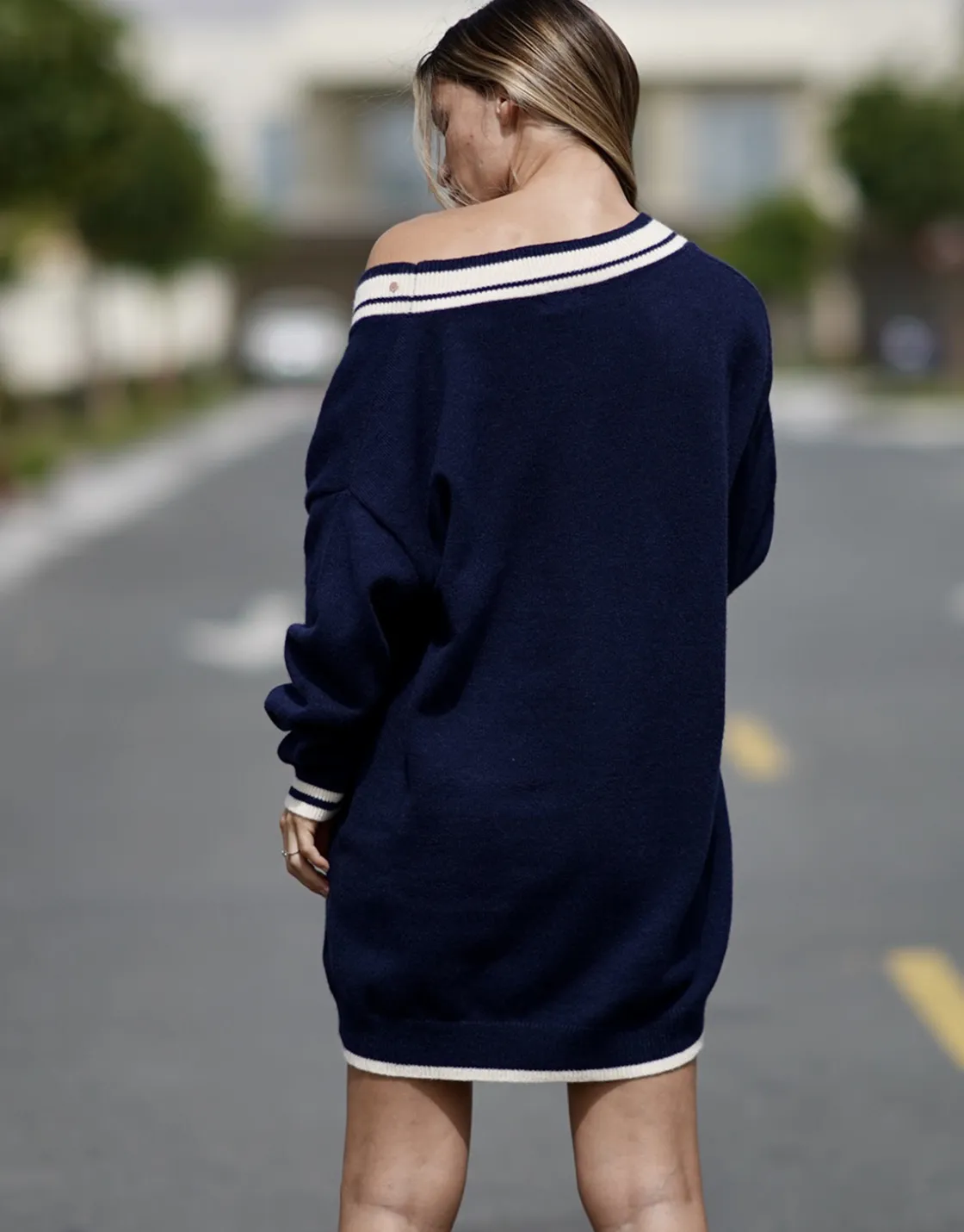 THEAD. - ALYSSA DRESS Marine Sale