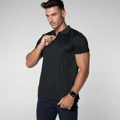 THEAD. - AXEL POLO SHIRT Noir Hot