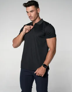 THEAD. - AXEL POLO SHIRT Noir Hot