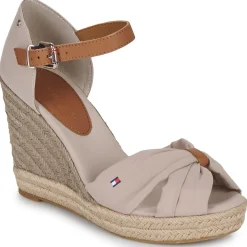Tommy Hilfiger - BASIC OPEN TOE HIGH WEDGE Beige Hot