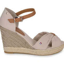 Tommy Hilfiger - BASIC OPEN TOE HIGH WEDGE Beige Hot