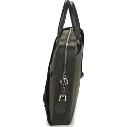 Tommy Hilfiger - TH COATED CANVAS COMPUTER BAG Noir Discount