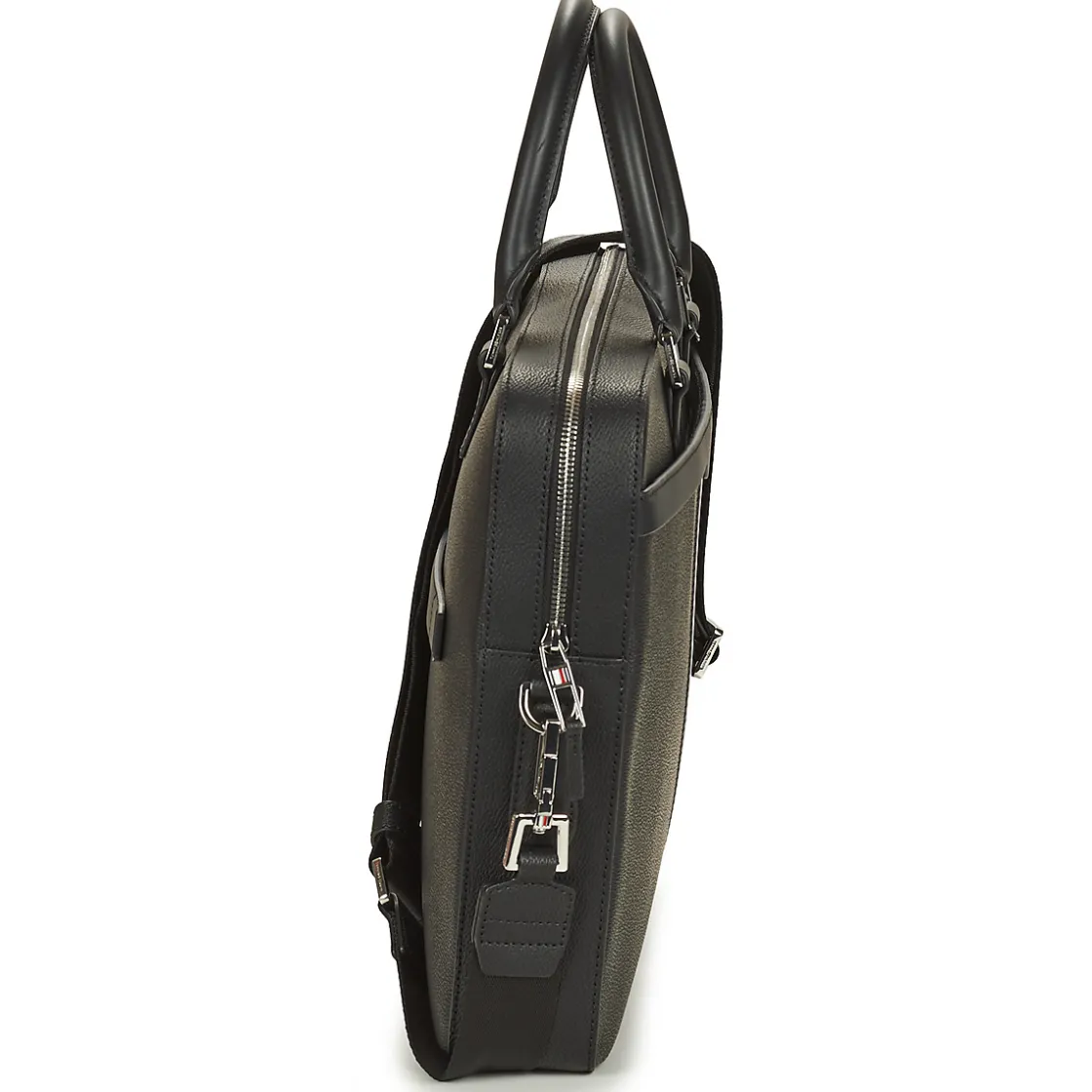 Tommy Hilfiger - TH COATED CANVAS COMPUTER BAG Noir Discount
