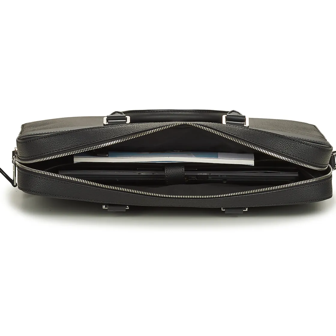 Tommy Hilfiger - TH COATED CANVAS COMPUTER BAG Noir Discount