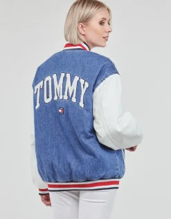 Tommy Jeans Vestes^- DENIM LETTERMAN JACKET DF7018