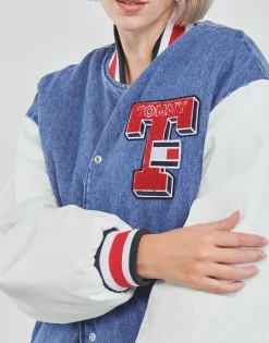 Tommy Jeans Vestes^- DENIM LETTERMAN JACKET DF7018