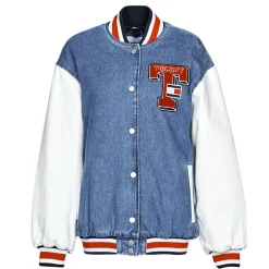 Tommy Jeans Vestes^- DENIM LETTERMAN JACKET DF7018
